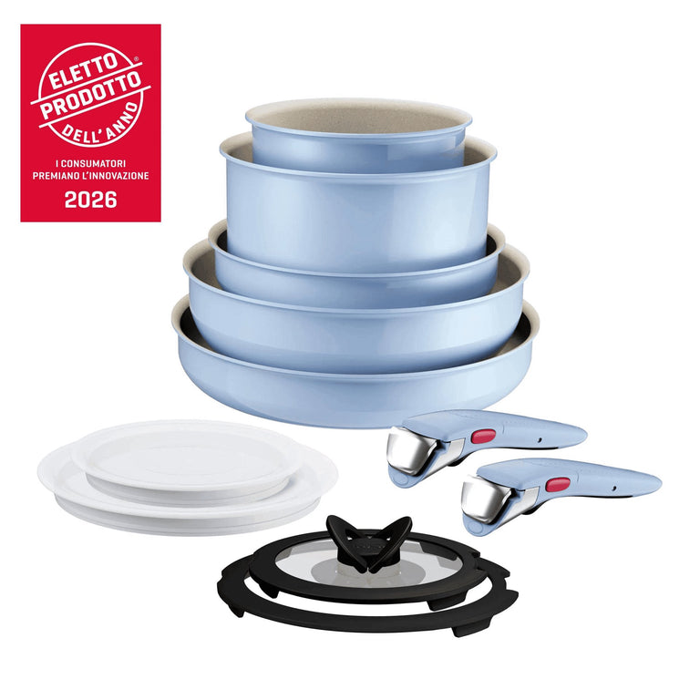 Ingenio Pastel, Set padelle, Antiaderente, Manico rimovibile, induzione gas, 11 pz - 2