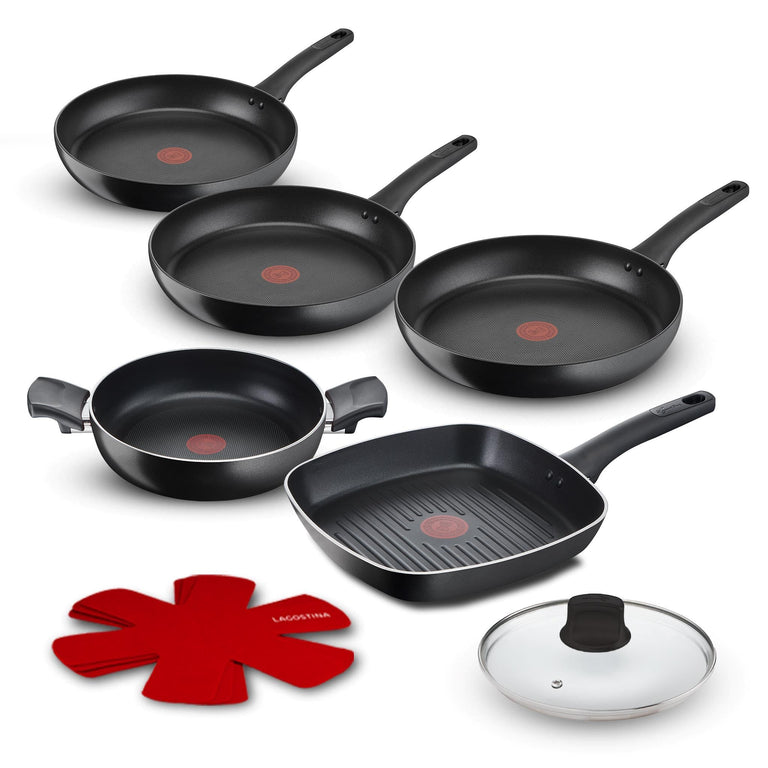 Cucina Naturale, Set 7 pz Antiaderente, induzione e gas